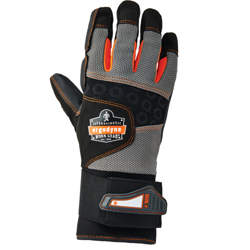 Proflex&reg; 9012 Anti-Vibration Gloves with Wrist Support, Size Small, Synthetic Palm Ontario Packaging