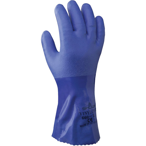 Atlas 660 Triple-Dipped Heavyweight Gloves, Size Small/7, 12" L, PVC, Cotton Inner Lining, 71-mil Ontario Packaging