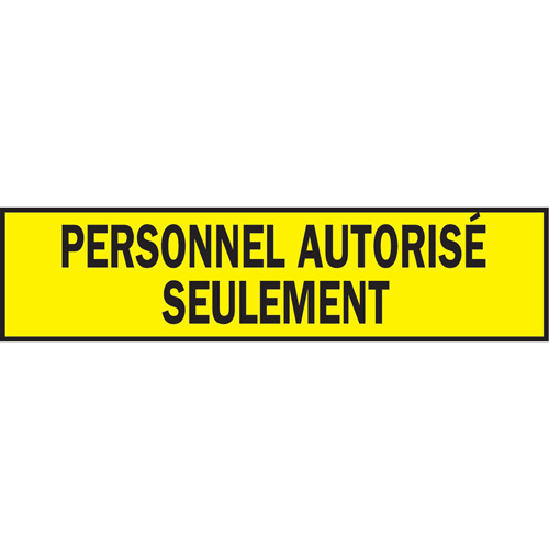 Warning Barricade Tape, French, 3" W x 200' L, 3.5 mils, Black on Yellow Ontario Packaging