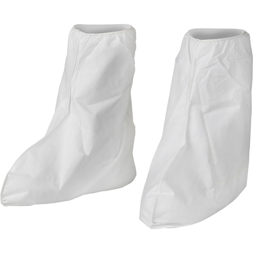 KleenGuard A40 Disposable Boot Covers, One Size, Microporous, White Ontario Packaging