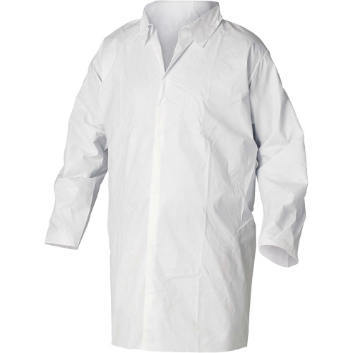 KleenGuard A20 Lab Coat, SMS, White, Large Ontario Packaging