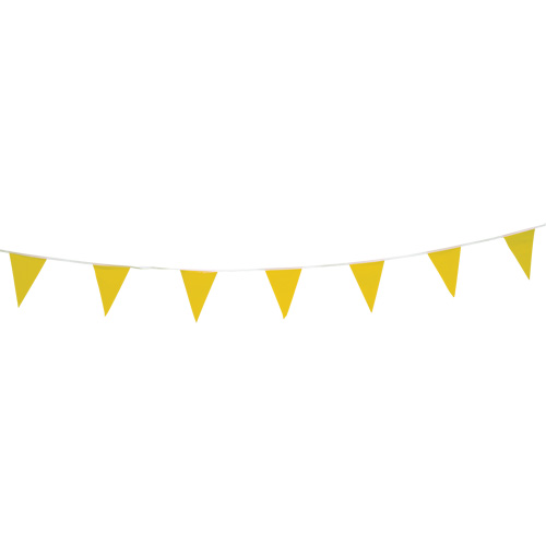 Cordon de fanions, 60' lo, Jaune Ontario Packaging