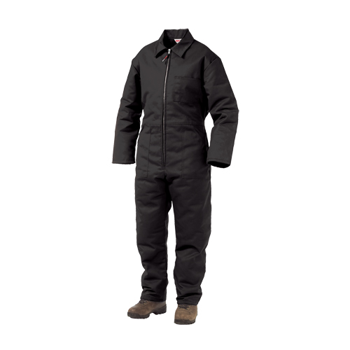 Lined Twill Coveralls, Men's, Black, Size Large Ontario Packaging