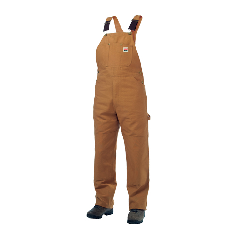 Unlined Duck Overalls, Men's, Large, Brown Ontario Packaging