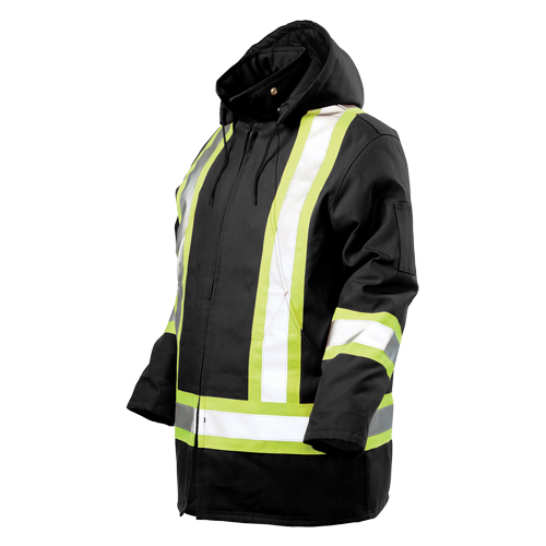 Parka de s&eacute;curit&eacute;, Noir, Grand Ontario Packaging