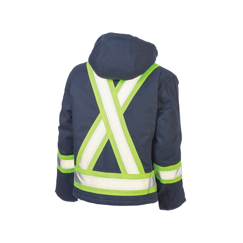Safety Jacket, Navy Blue, Large Ontario Packaging
