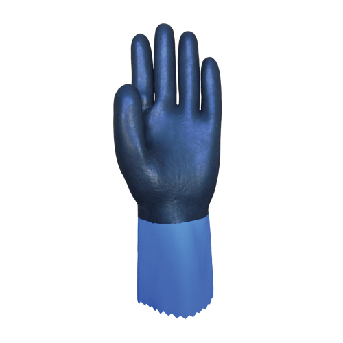 Summitech Full-Dipped Chemical Resistant Gloves, Size Small/7, 11.8" L, Chloroprene, Poly-Cotton Inner Lining, 59-mil Ontario Packaging