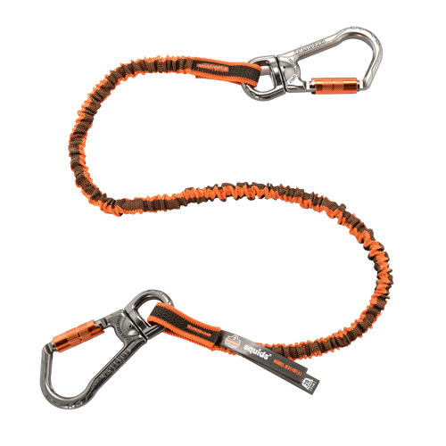 Squids&reg; 3119F(x) Double-Locking Tool Lanyard with Swivel, Bungee, Dual Carabiner Ontario Packaging