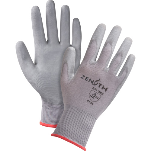 Gants en nylon enduits de polyur&eacute;thane sans DMF, 10/T-Grand, R&ecirc;vetement Polyur&eacute;thane, Calibre 15, Enveloppe en Nylon Ontario Packaging
