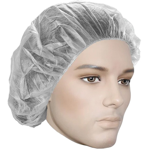 Bonnets bouffants, Polypropyl&egrave;ne, 18", Blanc Ontario Packaging