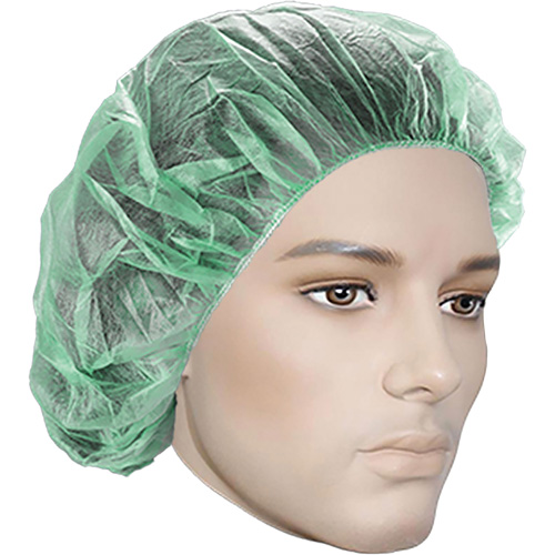 Bonnets bouffants, Polypropyl&egrave;ne, 21", Vert Ontario Packaging