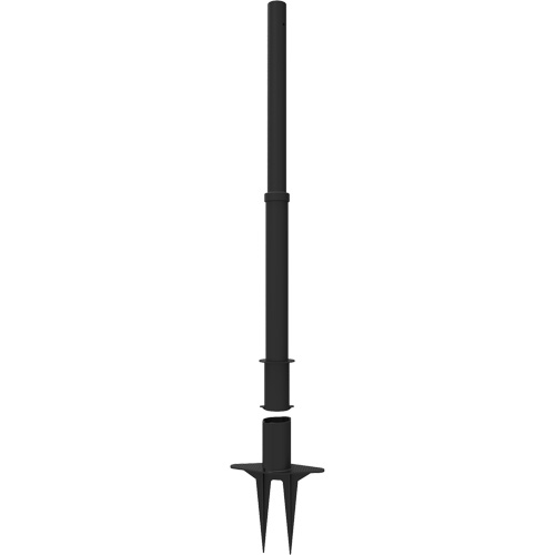 PLUS Barrier Posts, 42" High, Black Ontario Packaging