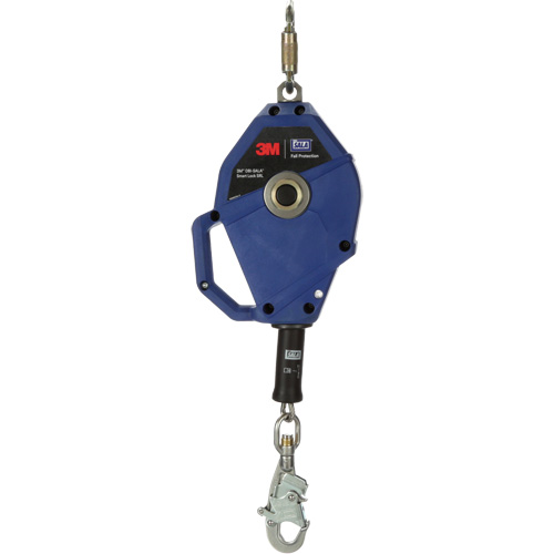 Cordage de s&eacute;curit&eacute; autor&eacute;tractable avec verrouillage intelligent, 30', Acier inoxydable, Pivotant Ontario Packaging