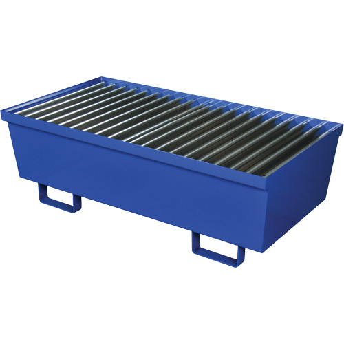 Steel Spill Containment Pallet, 74 US gal. Spill Capacity, 27" x 51.25" x 13" Ontario Packaging