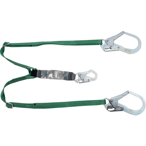 V-Series Lanyard, 6', Rebar Hook Center, Snap Hook Leg Ends, Polyester Ontario Packaging