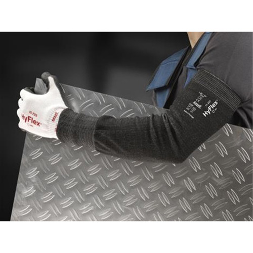 Manches r&eacute;sistant &agrave; la coupure 11-250 Hyflex, PEHP, 12", ASTM ANSI niveau A3/EN 388 niveau 5, Gris Ontario Packaging
