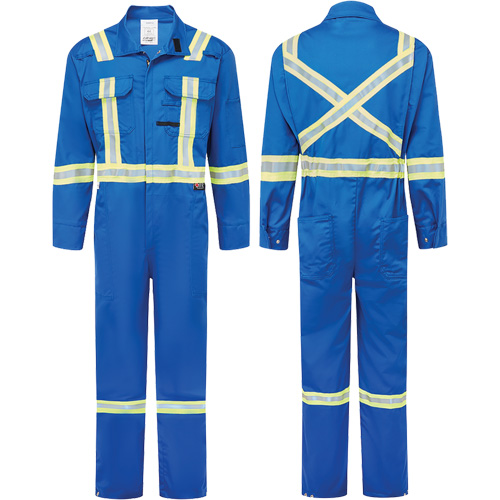 UltraSoft&reg; 9 oz. Deluxe Coveralls, Size 36, Royal Blue Ontario Packaging