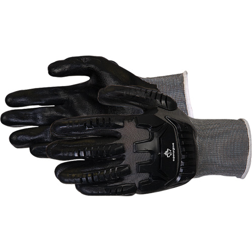 Gants de travail antichocs Dexterity, Petit, Paume en Synth&eacute;tique, Poignet Poignet en tricot Ontario Packaging