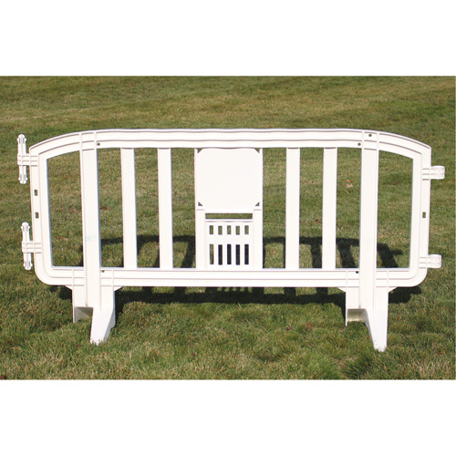 Movit Barricade, Interlocking, 78" L x 39" H, White Ontario Packaging