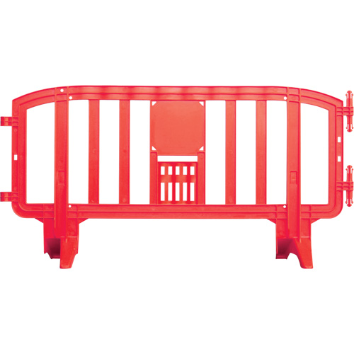 Movit Barricade, Interlocking, 78" L x 39" H, Red Ontario Packaging
