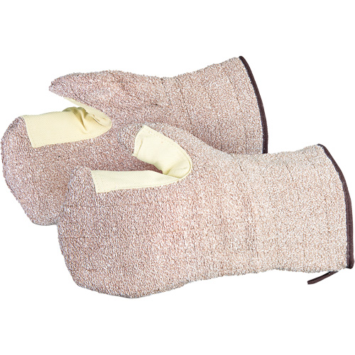 CoolGrip&reg; Baker's Mitts, Terry Cloth, Large, Protects Up To 446° F (230° C) Ontario Packaging