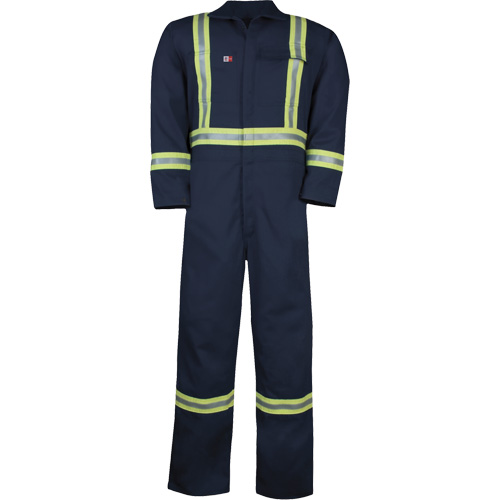 Combinaison non doubl&eacute;e Westex UltraSoft, Taille Grand (grande taille), Bleu marine, 12,4 cal/cm2 Ontario Packaging