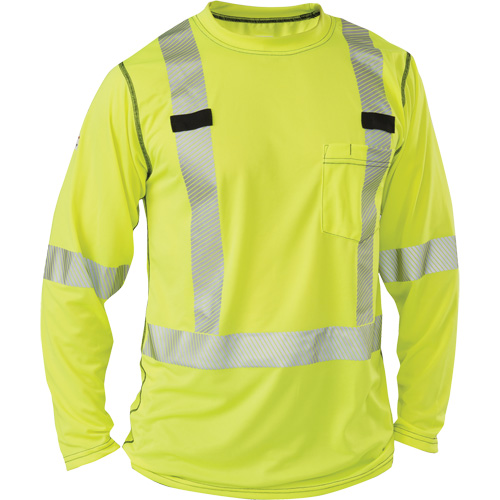 T-shirt &agrave; manches longues haute visibilit&eacute; Polartec Power Grid, Polyester, 2T-Grand, Jaune lime haute visibilit&eacute; Ontario Packaging