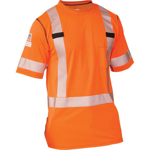 T-shirt &agrave; manches courtes haute visibilit&eacute; Polartec Power Grid, Polyester, T-Grand (grande taille), Orange Ontario Packaging