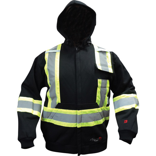 Fire Rated Hoodie, Small, Black Ontario Packaging