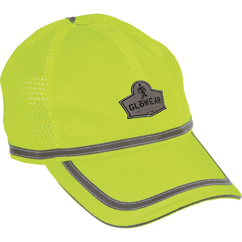 GloWear&reg; 8930 High Visibility Baseball Cap, High Visibility Lime-Yellow, Polyester Ontario Packaging