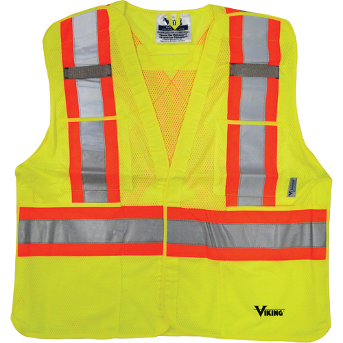 Veste de s&eacute;curit&eacute;, Jaune lime haute visibilit&eacute;, 2T-Grand/3T-Grand, Polyester Ontario Packaging