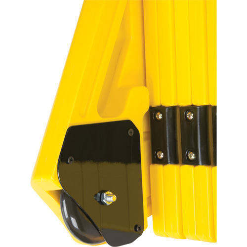 Portable Mobile Barrier, 40" H x 13' L, Yellow Ontario Packaging