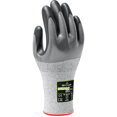 576 Cut Resistant Gloves, Size 6/Small, 13 Gauge, Foam Nitrile Coated, HPPE Shell, ANSI/ISEA 105 Level 3/EN 388 Level C Ontario Packaging