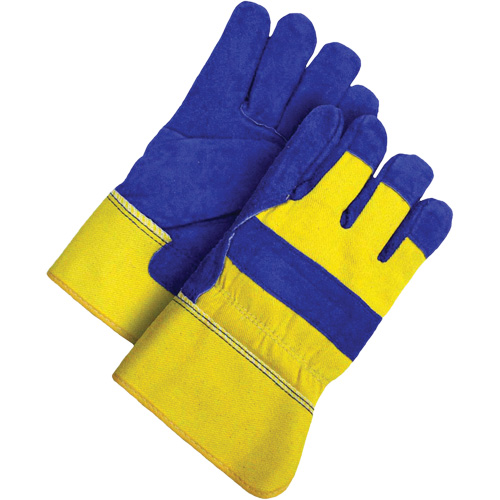 Gants d'ajusteur, Grand, Paume en Cuir de vache refendu, Doublure en Peluche d'acrylique Ontario Packaging