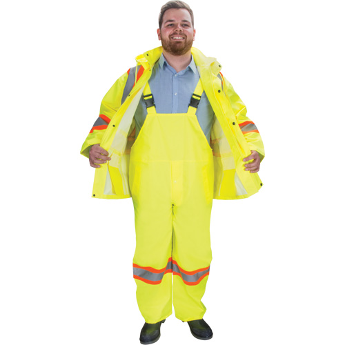 RZ1000 Rain Suit, Polyester, Small, High Visibility Lime-Yellow Ontario Packaging