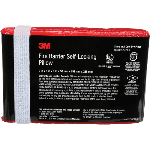 Fire Barrier Self-Locking Pillow Ontario Packaging