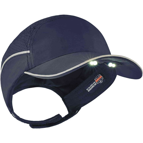 Casque antichocs l&eacute;ger avec lampe DEL 8965 Skullerz, Bleu marin Ontario Packaging