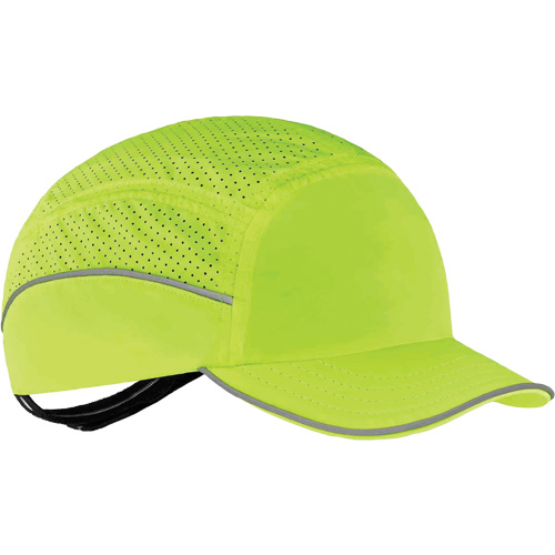 Skullerz&reg; 8955 Lightweight Bump Cap Hat, High Visibility Lime Green Ontario Packaging