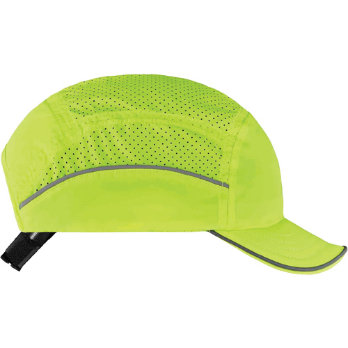 Skullerz&reg; 8955 Lightweight Bump Cap Hat, High Visibility Lime Green Ontario Packaging