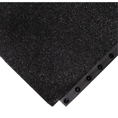 24/Seven&reg; Locksafe&reg; Anti-Fatigue Mat, Textured, 3' x 3' x 5/8", Black, Nitrile Ontario Packaging