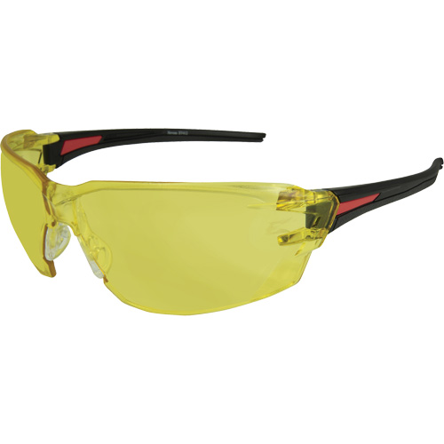 Lunettes de s&eacute;curit&eacute; Nevosa, Lentille Jaune, Anti-&eacute;gratignures, R&eacute;pond ou surpasse la norme CSA Z94.3 Ontario Packaging