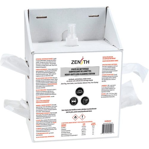 Disposable Premium Lens Cleaning Station, Cardboard, 8" L x 5" D x 12.5" H Ontario Packaging