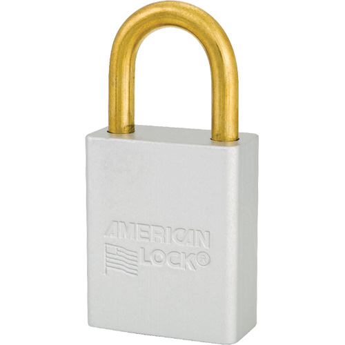 American Lock&reg; Safety Padlock, Clear, Keyed Alike, Aluminum, 1-1/2" Width Ontario Packaging