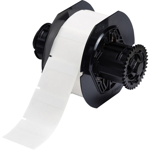 B33 Series Self-Laminating Labels, Vinyl, 1.75" L x 1.5" H, White Ontario Packaging