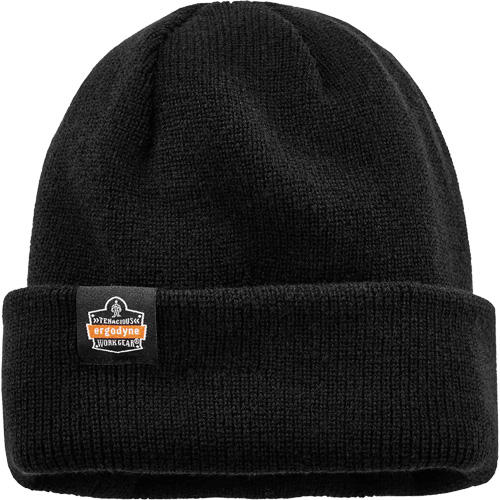 Tuque en tricot c&ocirc;tel&eacute; avec fermeture &agrave; glissi&egrave;re N-Ferno, Taille unique, Noir Ontario Packaging