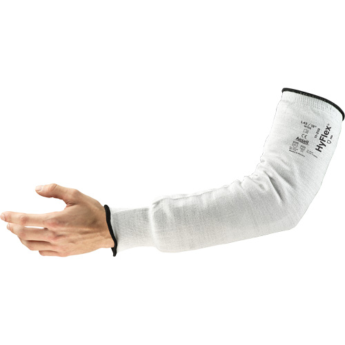 HyFlex&reg; 11-210 Series Narrow Cut Resistant Sleeve, Intercept, 18", ASTM ANSI Level A2/EN 388 Level 2, Grey Ontario Packaging