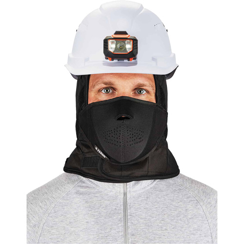 N-Ferno&reg; 3-Layer Winter Hard Hat Liner with Mouthpiece, Fleece Lining, One Size, Black Ontario Packaging