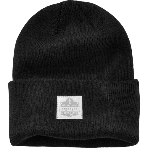 N-Ferno&reg; Rib Knit Beanie Hat, One Size, Black Ontario Packaging