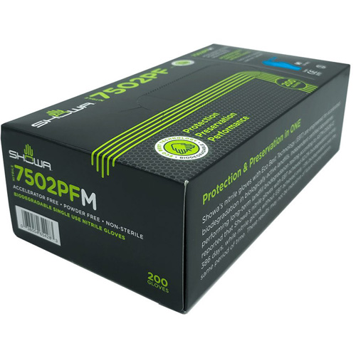 Gants jetables biod&eacute;gradable, T-petit, Nitrile, 2,5 mils, Sans poudre, Bleu Ontario Packaging