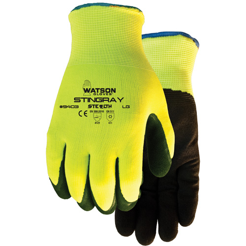 Gants isol&eacute;s Stealth Stingray, T-Grand, R&ecirc;vetement Nitrile, Calibre 13, Enveloppe en Polyester Ontario Packaging